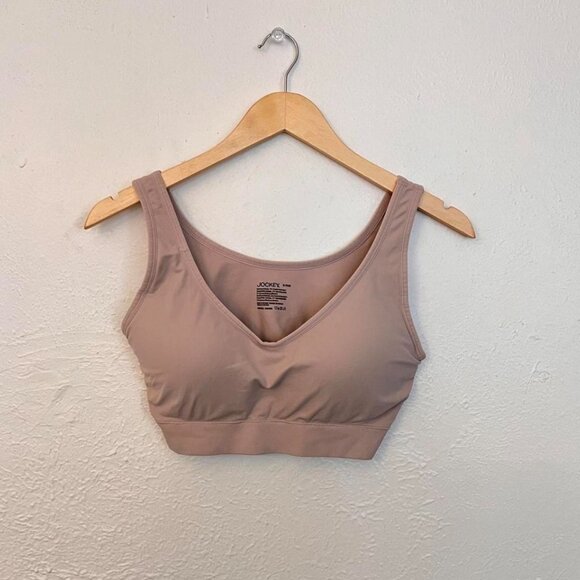 Jockey XL NWOT Light Pink Wireless Bra Built-In Cups Stretchy Lounge Intimates - Picture 5 of 5
